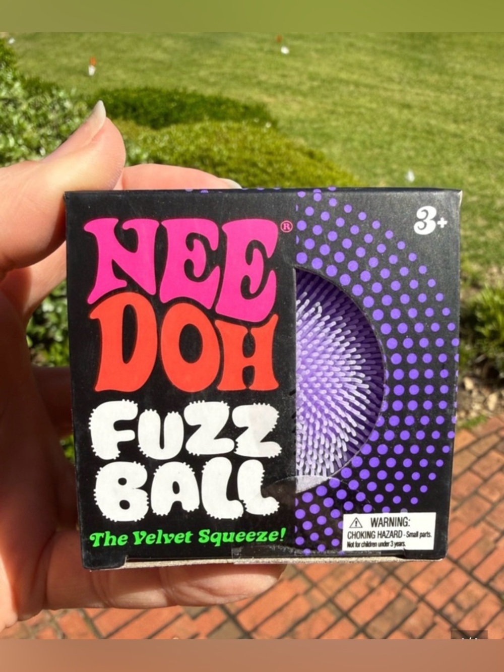 NEEDOH Fuzz Ball Toy - Purple Velvet Squeeze